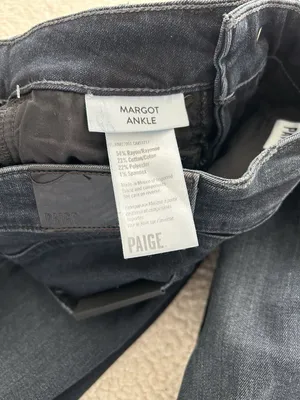 Paige Women's Margot Ankle Skinny Jeans Transcend High Rise Dark Blue Size 23 thumbnail 5