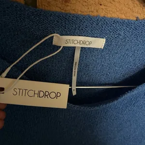 NWT STITCHDROP Sleeveless Frayed Front Midi Sweater Dress in Vivid Blue Size M thumbnail 2