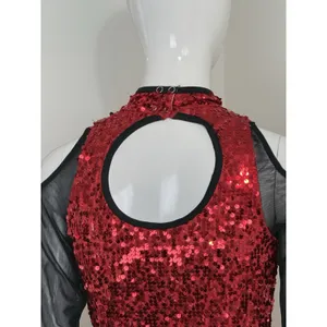 Weissman Dance Leotard Women’s Adult Medium MA Sequin Costume Long Sleeve thumbnail 7