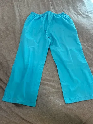 Cherokee Wide-Leg Capris in Bright Teal thumbnail 2