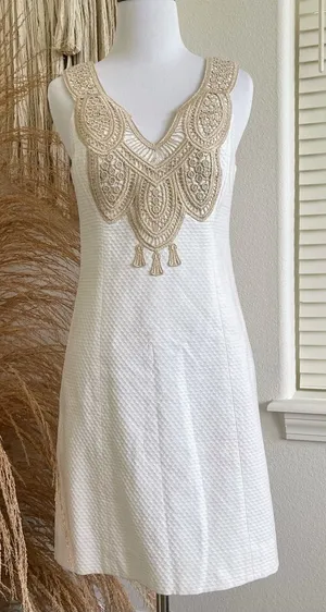 NWT LILLY PULITZER Largo Shift Resort White Style# 25094 Size 00 thumbnail 1