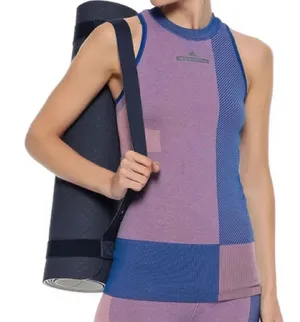 Adidas Stella McCartney seamless tank top‎ Sz M purple blue thumbnail 1