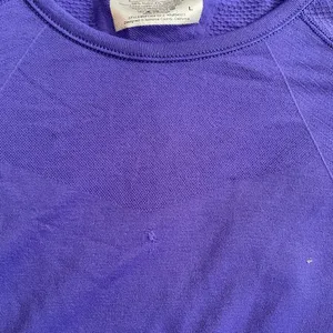 Athleta Women's Blue Long Sleeve Floral Compression Fitness Pullover Large thumbnail 3