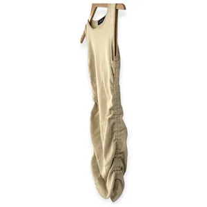 LIONESS | Small | Military Minds Ecru Bodycon Ribbed Sleeveless Mini Dress thumbnail 6