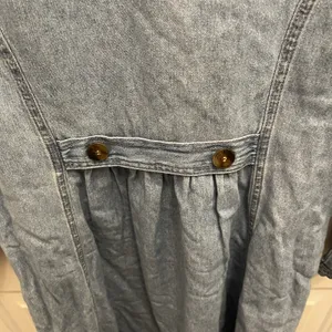 Coldwater Creek Chambray Denim‎ Maxi Dress Size S Y2K Western Modest Prairie thumbnail 6