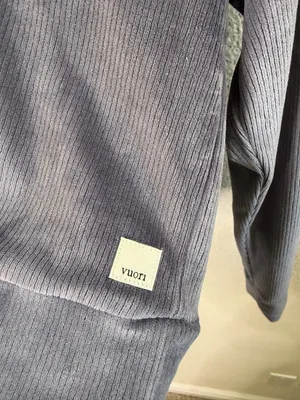 Vuori Women's Haven‎ Half Zip Jacket Hoodie in Azure Blue Velour Womens Size XS thumbnail 6