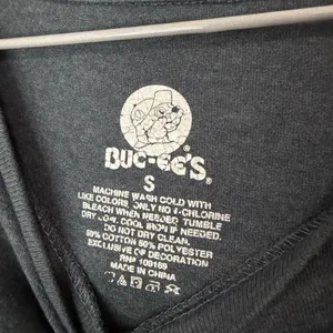 Buc-ees's Velvet Graphic Long Sleeve Gray Crewneck T-Shirt thumbnail 6