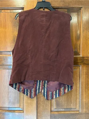 Vtg Susan Bristol New Traditions Patchwork Lace Vest Womens Medium Granny thumbnail 3