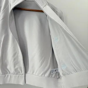 Lululemon Softstreme Pique rack Jacket Small Downtown Tan Cropped Full Zip thumbnail 8
