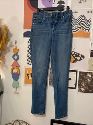 Madewell The High-Rise Slim Boyjean Jeans Size 24 Blue thumbnail 5