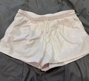 Pleather Shorts White thumbnail 1