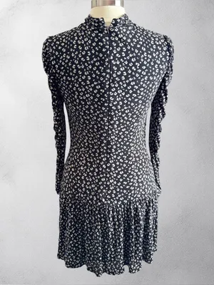 REBECCA TAYLOR Long-Sleeve Mini Cheetah Jersey‎ Dress, Medium thumbnail 7