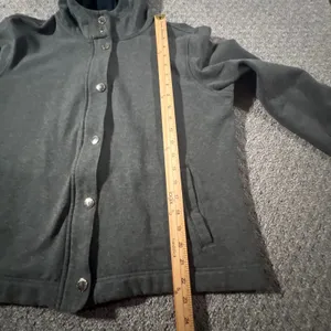 Lauren Ralph Lauren Hoodie Womens XL Gray Full Zip Snap‎ Front Jacket thumbnail 6