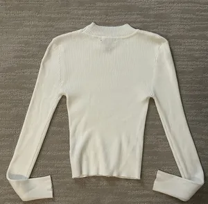 White Long Sleeve Turtle Neck thumbnail 3