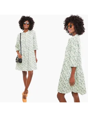 Tuckernuck Meadow Ditsy Royal Shirt Dress thumbnail 2