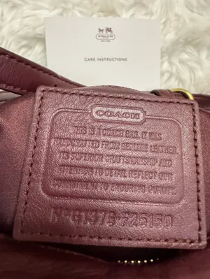 Coach Burgundy Leather Camera Crossbody with Gold Hardware thumbnail 6