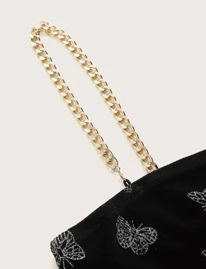 butterfly chain cami top Gold thumbnail 3