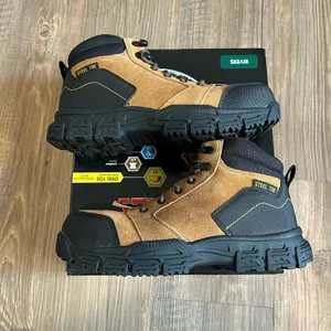 NEW Steel Toe Brahma Working Boots Brown Size 7 thumbnail 1