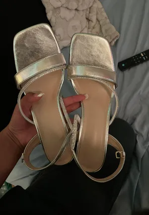 Boutique Heels Silver Size 9 thumbnail 1