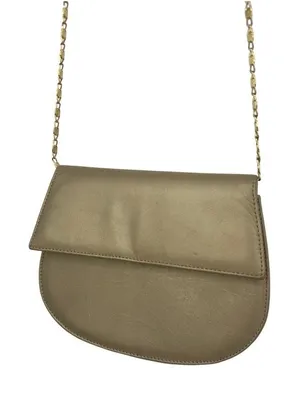 Vintage Dawli Crossbody Bag Purse Small Gold Leather Chain Strap Formal Evening‎ thumbnail 1
