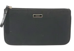Coach Black Nylon Full Zip Wallet Clutch Velcro Pouch thumbnail 1
