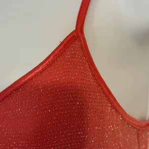EXPRESS Dusty Pink Metallic‎ Shimmer V-Neck Adjustable Strap Camisole Top EUC XS thumbnail 4
