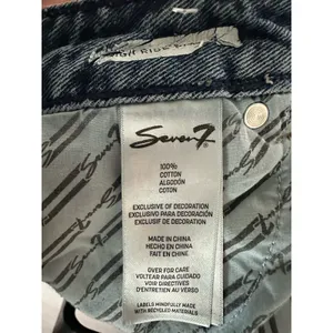 Seven7 Gusset High Waist Ankle Barrel Jeans in a medium-blue wash Size 8 thumbnail 5