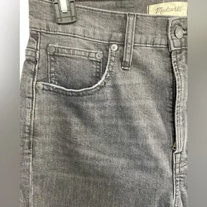 Madewell The Perfect Vintage Crop Jeans High Rise Stretch Washed Black NWT thumbnail 8