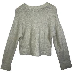 Abercrombie & Fitch Beige Long Sleeve Oversized Cropped Cardigan Sweater Size XS thumbnail 2