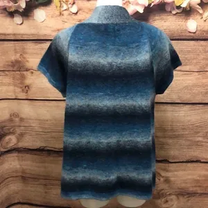 Dressbarn blue ombré short sleeve sweater thumbnail 6