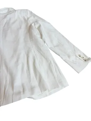 Tuckernuck Studio McGee White Linen Blend Blazer Pockets XX-Large Women's NWT thumbnail 13