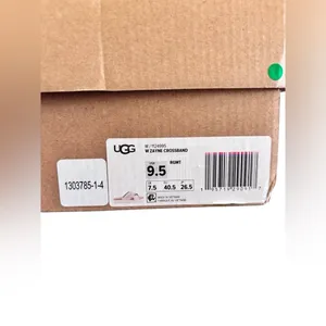 UGG Women's Zayne Crossband Slide Platform Sandal Sz 9.5 Rose Gold Cushion NIB thumbnail 4