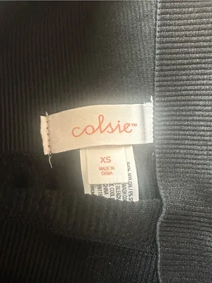 Colsie Black Ribbed High-Waist Athletic Bike Shorts thumbnail 3