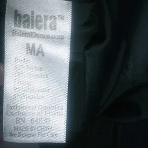 Balera Adult M Sleeveless Black Caged Back Choker Dance Leotard thumbnail 11