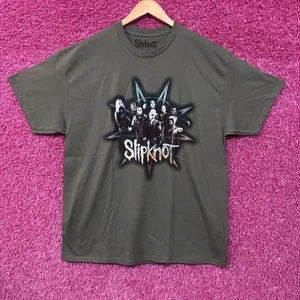 Slipknot Group Star Crest Green T-Shirt XL thumbnail 1