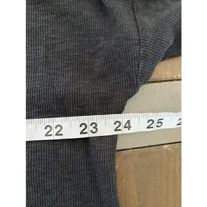 Life is Good Relaxed Fit Pocket Tee Womens Size L Charcoal Grey Ribbed Cotton L thumbnail 7