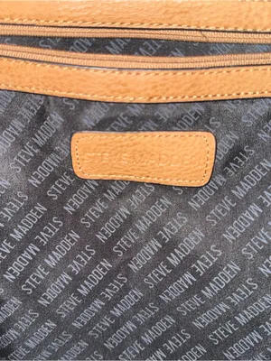 Steve Madden Women's Brown Leather Textured Backpack Bag thumbnail 5