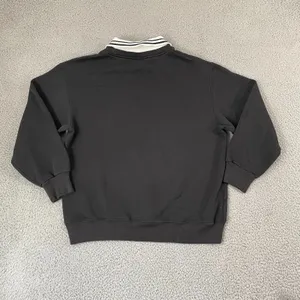 Vintage Cardinal Birds Snow Collared Sweatshirt L Black 90s Cottage Grandma thumbnail 4