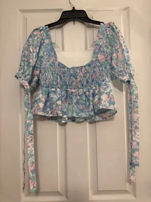 Preppy blouse Blue thumbnail 2