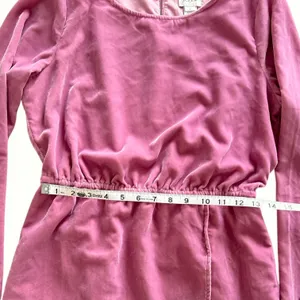 J.Crew Velvet Dress Long Sleeve Tulip Hem Pink Mauve Party Cocktail Size‎ 2 thumbnail 7