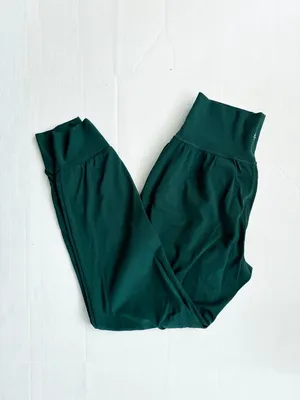 Athleta Salutation Jogger High Rise Lounge Pants - Size S - Forest Green thumbnail 3