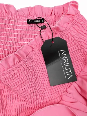 Anrilita Pink Mini Skirt size small ~ Barbie Girl Y2k Style Coquette Ruffles thumbnail 3