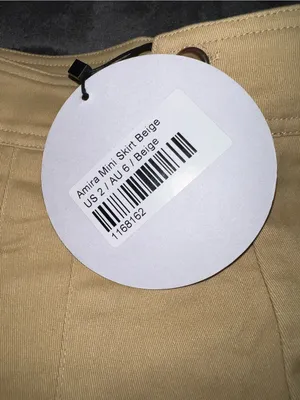 Princess Polly Amira Mini Skirt in Beige Size 2 New with tag thumbnail 11