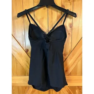 Ingrid & Isabel Maternity Cross Drape X-Back Tankini Maternity Swim Wear Small n thumbnail 3
