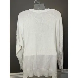 Wild Fable Sweater Womens Plus 2X White American Flag USA Graphic Knit Pullover thumbnail 5