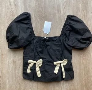 Silv Black Bow Top L thumbnail 2