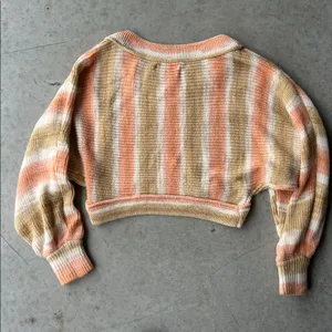 URBAN OUTFITTERS Uo Stella‎ Slouchy Pullover Sweater In Neutral Multi Sz S ♣️ thumbnail 7