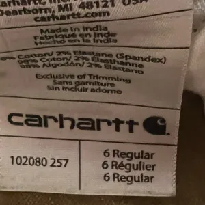 Carhartt Women's Straight Leg Jeans - Tan #BB6 thumbnail 3