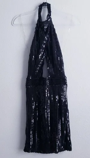 Tiger Mist Portia Sequin-Stripe Cutout Mini Dress thumbnail 2