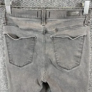 Abercombie And Fitch Jeans Womens 28/6L Gray Faded Denim High‎ Rise Jean legging thumbnail 8